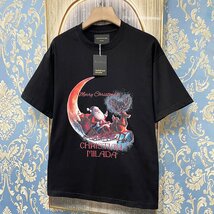 定価2万★christian milada・ミラノ発・半袖Tシャツ★コットン100％ 上品 薄手 個性 クリスマス トップス カットソー プレゼント XL/50_画像8