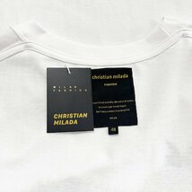 定価2万★christian milada・ミラノ発・半袖Tシャツ★綿100％ 上級 吸汗 通気 個性 魚座柄 トップス カットソー 男女兼用 夏服 2XL/52_画像9