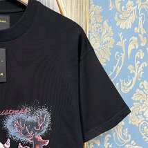 定価2万★christian milada・ミラノ発・半袖Tシャツ★コットン100％ 上品 薄手 個性 クリスマス トップス カットソー プレゼント XL/50_画像7