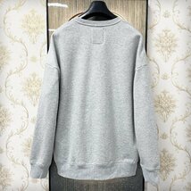 一枚限定EU製＆定価5万◆UABONI*Paris*トレーナー*ユアボニ*パリ発◆上品 コットン 保温 裏起毛 オシャレ 快適 遊び心 スウェット 秋冬 XL_画像2