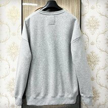 一枚限定EU製＆定価5万◆UABONI*Paris*トレーナー*ユアボニ*パリ発◆米国産コットン100％ 暖かい ソフト 裏起毛 プルオーバー レジャー XL_画像2