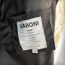 一枚限定EU製＆定価7万◆UABONI*ジャケット*Paris*ユアボニ*パリ発◆薄手 上質 ロング 英字柄 アウター マウンテンパーカ ブルゾン XL/50_画像9