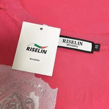 個性ヨーロッパ製※定価2万◆ブルガリア発※RISELIN 半袖Tシャツ コットン100％ 薄手 通気 オシャレ 高級刺繍 スウェット 男女兼用 夏 L/48_画像10