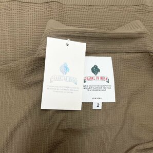 最高級 定価3万 FRANKLIN MUSK・アメリカ・ニューヨーク発 ポロシャツ 高品質シルク/コットン混 薄手 速乾 涼しい 洗練 ビジネス サイズ4の画像10