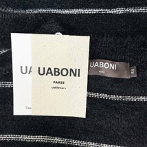 最高級EU製＆定価5万◆UABONI*Paris*セーター*ユアボニ*パリ発◆ミンク/カシミヤ混 防寒 ストライプ プルオーバー 秋冬 定番 L/48サイズ_画像9