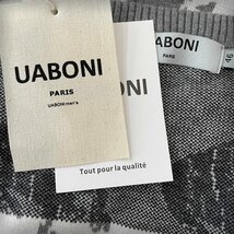 ★★超人気EU製＆定価4万◆UABONI*Paris*セーター*ユアボニ*パリ発◆高級ウール 個性 ソフト フレンチブルドッグ 犬柄 レジャー 男女兼用 L_画像9