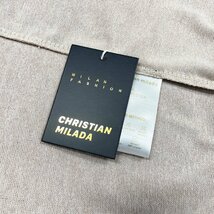 定価4万★christian milada・ミラノ発・トレーナー★上質ウール混 薄手 伸縮性 リラックス ラインストーン 総柄 レトロ レディース S/34_画像9