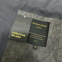 定価6万★christian milada・ミラノ発・ジャケット★薄手 柔らかい 通気 ウオッシュ加工 ビィンテージ ブルゾン アメカジ レトロ 街着 2XL_画像9