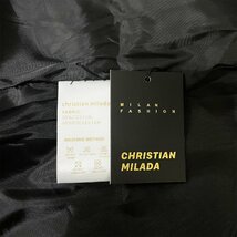 定価6万★christian milada・ミラノ発・ジャケット★上品 通気 オシャレ 総柄 アウター ブルゾン フード付き アメカジ 日常 秋冬 2XL/52_画像10