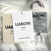 ★★最高級EU製＆定価6万◆UABONI*Paris*スタジアムジャンパー*ユアボニ*パリ発◆個性 切替 チェック柄 アウター ブルゾン ジャケットXL/50_画像10