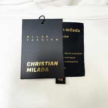 定価4万★christian milada・ミラノ発・パーカー★コットン100％ 柔らかい 防寒 クマ・ロボット柄 カジュアル トップス 秋冬 M/46サイズ_画像9