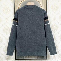 最上級EU製＆定価5万◆UABONI*Paris*セーター*ユアボニ*パリ発◆カシミヤ ソフト 厚手 防寒 リブ編み 暖かい ニット 秋冬 M/46サイズ_画像2