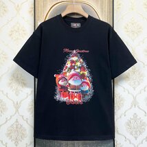 個性EU製＆定価2万◆UABONI*ユアボニ*半袖Tシャツ*フランス*パリ発◆高級 快適 ソフト クリスマス お洒落 スウェット カットソー XL/50_画像1