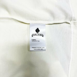 上級 定価2万 FRANKLIN MUSK・アメリカ・ニューヨーク発 半袖Tシャツ 通気 ソフト 快適 イラスト 別布 刺 個性 スウェット 夏 サイズ2の画像9