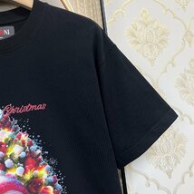 個性EU製＆定価2万◆UABONI*ユアボニ*半袖Tシャツ*フランス*パリ発◆高級 快適 ソフト クリスマス お洒落 スウェット カットソー XL/50_画像7