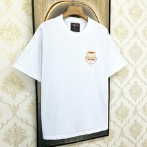 人気EU製＆定価2万◆UABONI*ユアボニ*半袖Tシャツ*フランス*パリ発◆コットン100％ 薄手 吸汗 通気 遊び心 可愛い カットソー 日常 2XL/52_画像8