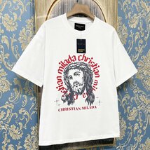 定価2万★christian milada・ミラノ発・半袖Tシャツ★上級 コットン100％ 速乾 通気 スウェット アメカジ カッコイイ スタイリッシュ2XL/52_画像8