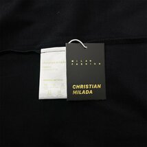 定価2万★christian milada・ミラノ発・半袖Tシャツ★上級 綿100％ 快適 薄手 通気 ロゴ 個性 トップス プルオーバー 夏 男女兼用 M/46_画像9