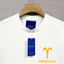 新作・半袖Tシャツ 定価2万◆Emmauela・イタリア・ミラノ発◆コットン100％ 通気 快適 おひつじ座 オシャレ トップス カッコイイ 普段着 L_画像4