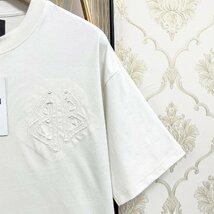 個性EU製＆定価2万◆UABONI*Paris*半袖Tシャツ*ユアボニ*パリ発◆コットン100％ 薄手 伸縮性 ストリート カットソー シンプル 日常 夏 M/46_画像7