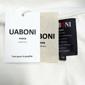 定番EU製＆定価2万◆UABONI*Paris*半袖Tシャツ*フランス*パリ発◆綿100% ゆったり 吸汗速乾 スウェット 遊び心 オシャレ 人気 2XL/52サイズの画像9