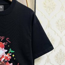 人気EU製＆定価2万◆UABONI*Paris*半袖Tシャツ*ユアボニ*パリ発◆上質 快適 通気 サンタクロース 遊び心 カットソー スウェット 夏 L/48_画像7