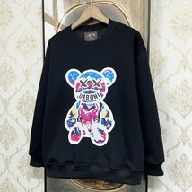 人気EU製＆定価4万◆UABONI*Paris*トレーナー*ユアボニ*パリ発◆上品 個性 吸湿 クマ カラフル 長袖 カットソー ユニセックス M/46サイズ_画像8