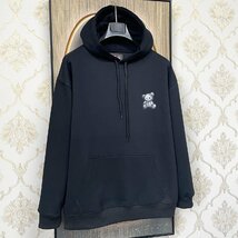 絶賛EU製＆定価4万◆UABONI*Paris*パーカー*ユアボニ*パリ発◆上質 快適 柔らかい クマ柄 長袖 プルオーバー ユニセックス 定番 M/46サイズ_画像7