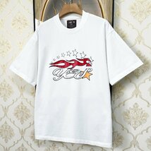 上級EU製＆定価2万◆UABONI*Paris*半袖Tシャツ*ユアボニ*パリ発◆上質 快適 通気 ゆったり 人気個性 レトロ カットソー アメカジ 普段着2XL_画像8