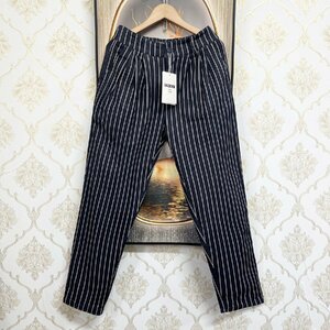  piece .EU made & regular price 5 ten thousand *UABONI*Paris* suit pants *yuaboni* Paris departure * on goods . sweat .. endurance stripe pattern chinos business gentleman commuting 2XL/52