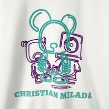 定価4万★christian milada・ミラノ発・トレーナー★コットン100％ 快適 個性 クマ・ロボット柄 オシャレ スウェット トップス XL/50サイズ_画像5