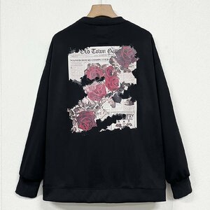  high class Europe made * regular price 4 ten thousand * BVLGARY a departure *RISELIN sweatshirt on goods soft comfortable . print tops cut and sewn sweat L/48