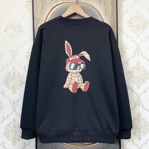  piece .EU made & regular price 4 ten thousand *UABONI*Paris* sweatshirt *yuaboni* Paris departure * on goods cotton dressing up comfortable rabbit sweat pull over autumn winter L/48