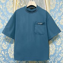 定価2万★christian milada・ミラノ発・半袖Tシャツ★薄手 速乾 涼しい シンプル 無地 洗練 プルオーバー トップス カジュアル 夏服 M/46_画像1