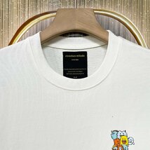 定価2万★christian milada・ミラノ発・半袖Tシャツ★コットン100％ 個性 通気吸汗 スウェット クルーネック 可愛い お洒落 L/48サイズ_画像4