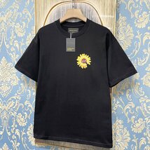 定価2万★christian milada・ミラノ発・半袖Tシャツ★上品 ナチュラル ゆったり 快適 スウェット デイジー柄 可愛い 定番 男女兼用 夏 2XL_画像8