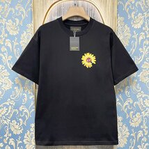 定価2万★christian milada・ミラノ発・半袖Tシャツ★上品 ナチュラル ゆったり 快適 スウェット デイジー柄 可愛い 定番 男女兼用 夏 M/46_画像2