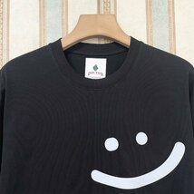 超人気・半袖Tシャツ 定価2万 FRANKLIN MUSK・アメリカ・ニューヨーク発 薄手 通気 吸汗 個性 スウェット カットソー 笑顔 夏服 サイズ2_画像3