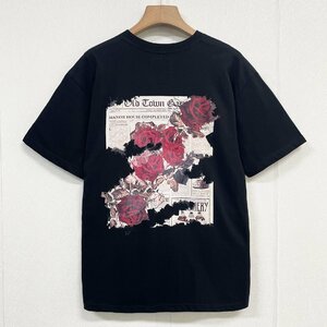 絶賛ヨーロッパ製※定価2万◆ブルガリア発※RISELIN 半袖Tシャツ コットン100％ 柔らかい 吸汗速乾 バラ スウェット 男女兼用 夏 2XL/52