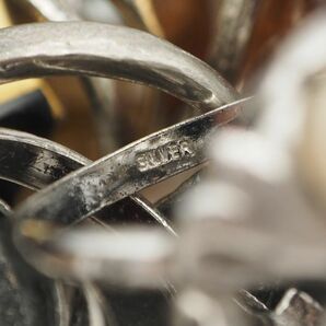R0405 リング 指輪 まとめて 500g以上 セット 真珠 パール シルバー カラーストーン多数 大量 1円の画像7