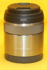 ★一発即決★SONY純正★E 30mm F3.5 Macro★マクロレンズ★レンズフード付★絞り羽根7枚★ファストハイブリッドAF対応の最新Ver.★SEL30M35