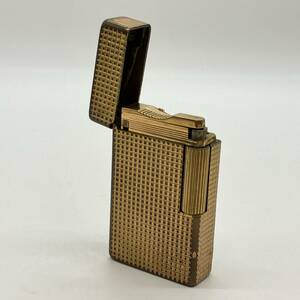 #2673 中古ガスライター S.T.Dupont デュポン GATSBY ゴールドカラー 20μ 喫煙具 火花確認済