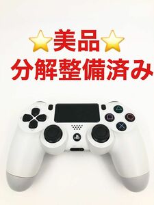 美品 PS4 コントローラー 純正 DUALSHOCK4 ホワイト　A-99