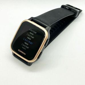 【GARMIN】ガーミン スマートウォッチ Venu SQ MUSIC 動作品 ブラック/ローズゴールドの画像2