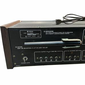 【TRIO】KT-9007 オーディオ機器 ステレオチューナー ラジオチューナー FM/AM 音響機器 アンティーク レトロ 通電確認◯ トリオの画像7