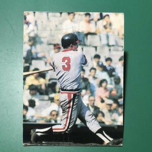 1976年　カルビー　プロ野球カード　76年　123番　阪急　長池　　　【D9】