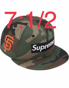 Supreme MLB Teams Box Logo New Era カモフラ 7-1/2