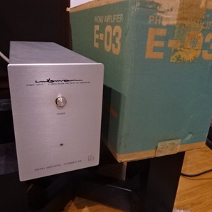 LUXMAN ラックスマン MM/MC独立NF型フォノイコライザー E-03 動作OK 元箱・説明書付きの画像8