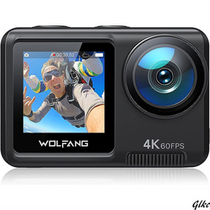 スポーツ　スポーツカメラ　録画　4K　アウトドア　アウトドアカメラ　水中カメラ　防水　タッチスクリーン　デュアルカメラ
