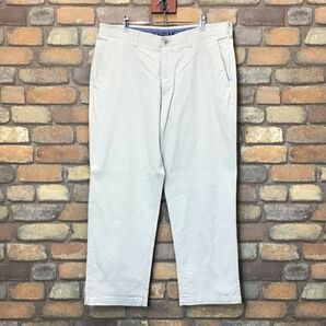 BP2-333★W96センチ位★USA買付商品★状態良好★【HAGGAR】カラー ストレッチパンツ【W38×L29 メンズ XL】オフホワイト USA古着 ゴルフの画像3